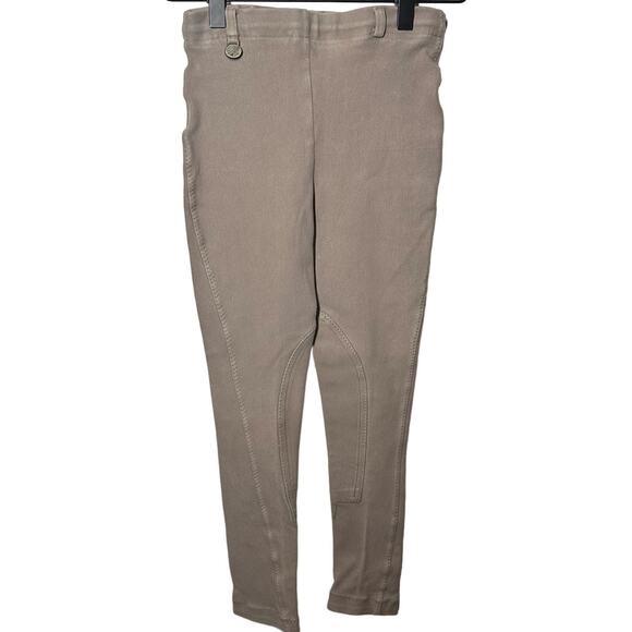 ON COURSE Women's Cotton Naturals Long Breeches Equestrian Riding Pants Size 12 - Picture 1 of 10